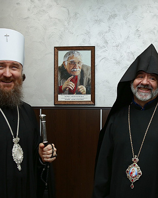 Встреча Архиепископа Мовсеса Мовсесяна с главой Кубанской Митрополии Григорием
